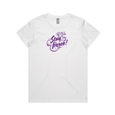 IWDA Maple SHE/HER Tee – White / Orchid Thumbnail