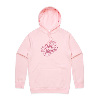'Stay Fierce' Adult Hoodie – Pink / Sherbert Thumbnail